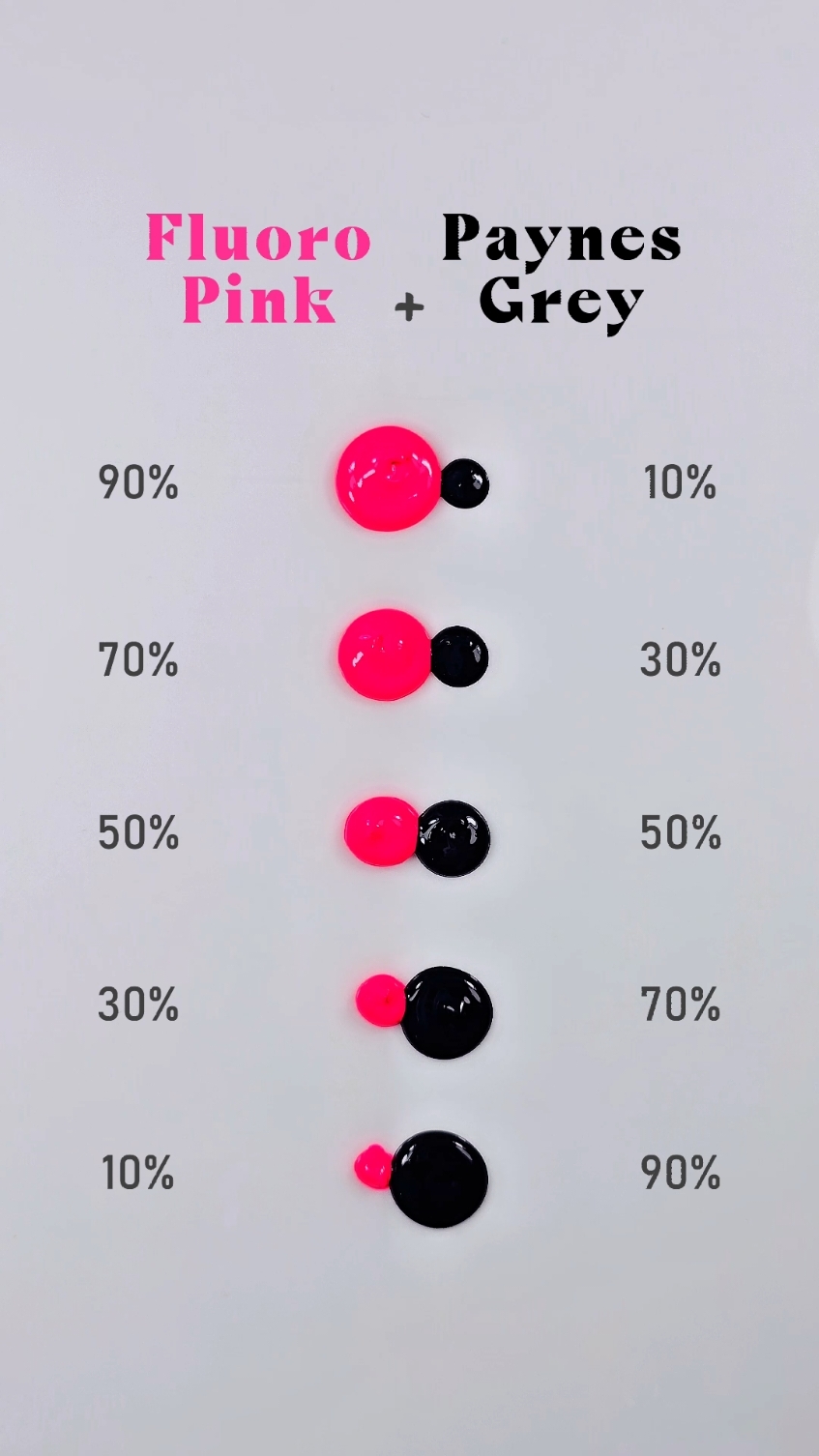 Fluoro Pink + Paynes Grey | Stunning Gradient Color Mixing 😍 . . #ColorMixing #AcrylicPaint #FluoroPink #PaynesGrey #ArtInspiration #PaintingTips #GradientColors #ColorPalette #CreativeProcess #DIYArt 