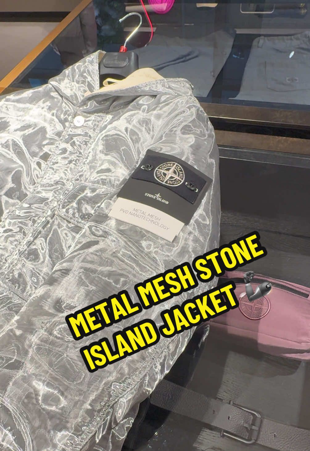 New Stone Island Metal Mesh jacket. Material is crazier in person. #stoneisland #metalmesh #jackets #fyp #mensfashionwear 