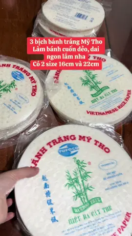 Bánh tráng Mỹ Tho 3 cây tre cho ai thích ăn cuốn thịt nha #banhtrang #banhrangbacaytre #banhtrangmytho #banhtrangnhungnuoc #banhtrangphoisuong #tạphoá 