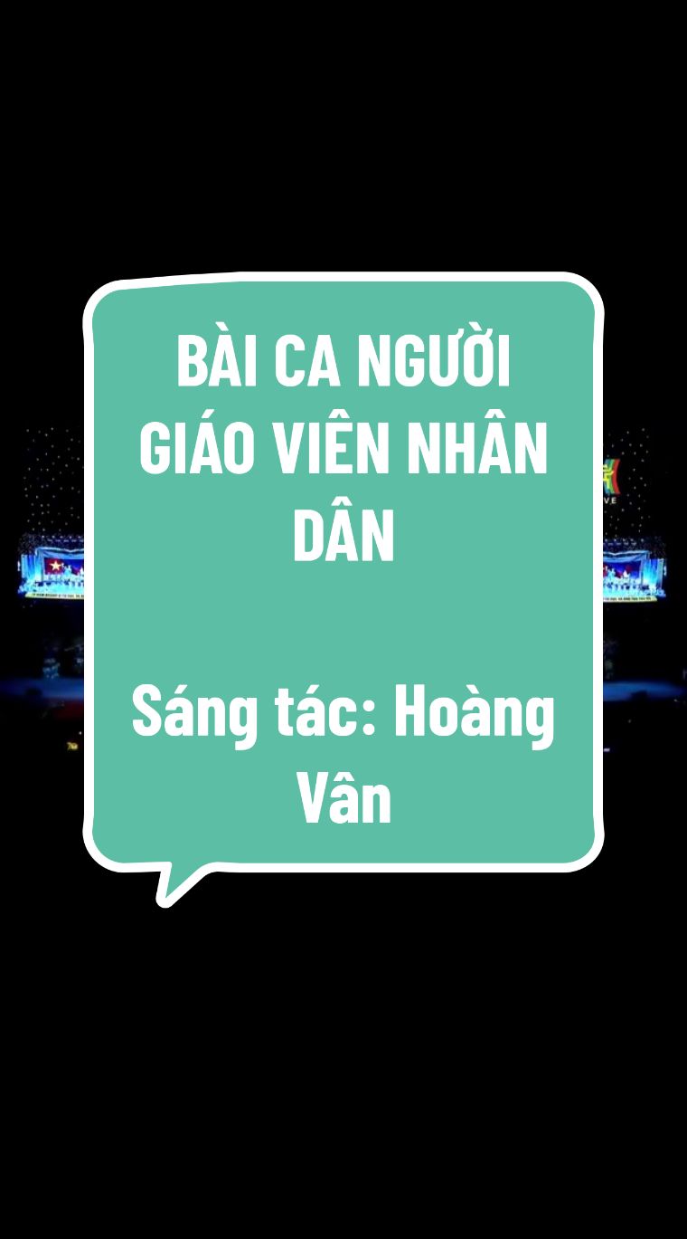 BÀI CA NGƯỜI GIÁO VIÊN NHÂN DÂN Sáng tác: Hoàng Vân Thể hiện: Lương Nguyệt Anh. #baicanguoigiaoviennhandan #nhagiaovietnam #ngaynhagiaovietnam #vn #amnhac 