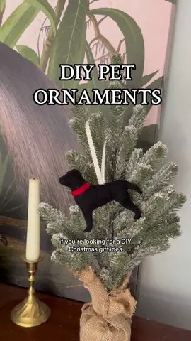 DIY gift idea: custom pet ornaments made of felt 🐾 But I’m keeping this one for myself!  #diygiftideas #diygift #feltornaments #diyornament #giftideas #christmascraft 