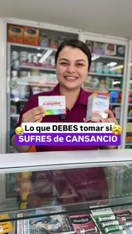 Lo que DEBES Tomar 💊 si SUFRES de CANSANCIO. 👇 Si sufres de: ➡️ Cansancio y Agotamiento 😩. ➡️ Estrés 🤯. ➡️ Dolores Articulares o Musculares 🦵. Prueba esto: ✅ Complejo B: Aumenta tu energía y combate el agotamiento. ✅ Citrato de Magnesio: Alivia Dolores Articulares y Musculares y REGULA tu Sueño. 📲 RECUERDA Pedir tu DOMICILIO 🏍 al 333 0 333 991. 📍 Visítanos en la Av. 1 Calle 13 N° 0-99 La Playa, Cúcuta. 👇 COTIZA, COMPARA y En Droguería Para Todos 🏥 AHORRAS.