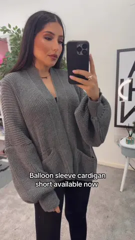 Short balloon skeeve cardigan😍😍#Fyp #cardigan #shor #Womens 