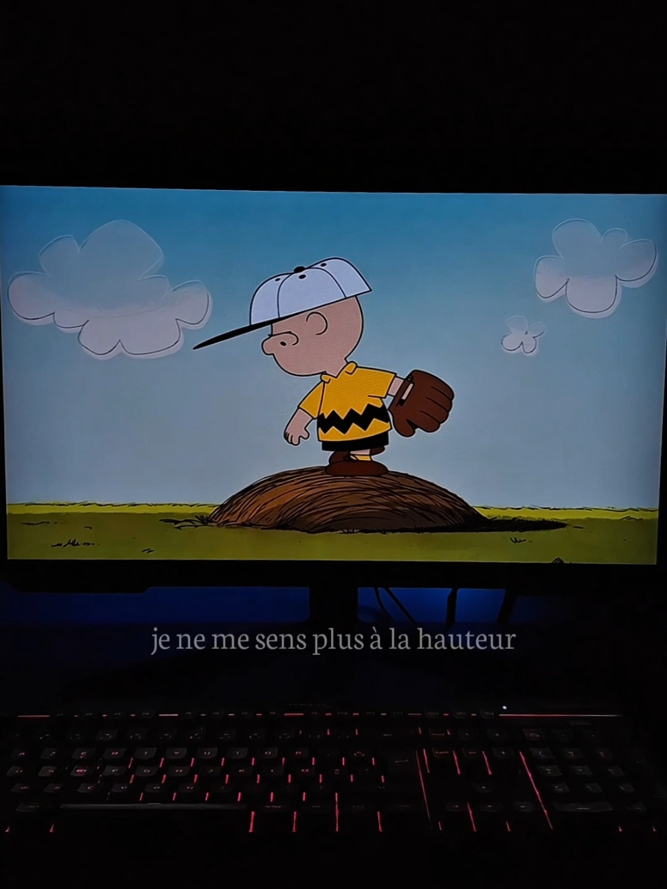 je ne me sens plus à la hauteur... #anime #snoopy #animeedit #sad #citation 
