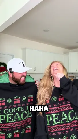 Which one is your favorite? 🤣 #marriage #couplescomedy #husbandwife #christmas #christmassweater #christmassweatshirt #tiktokshop 