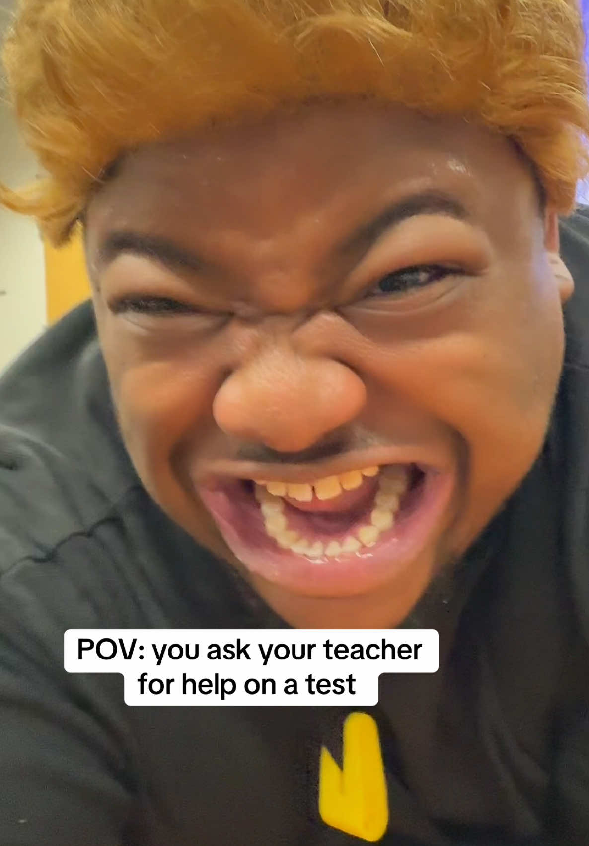 Pov: you ask your teacher for help on a test @EJ Conna 
