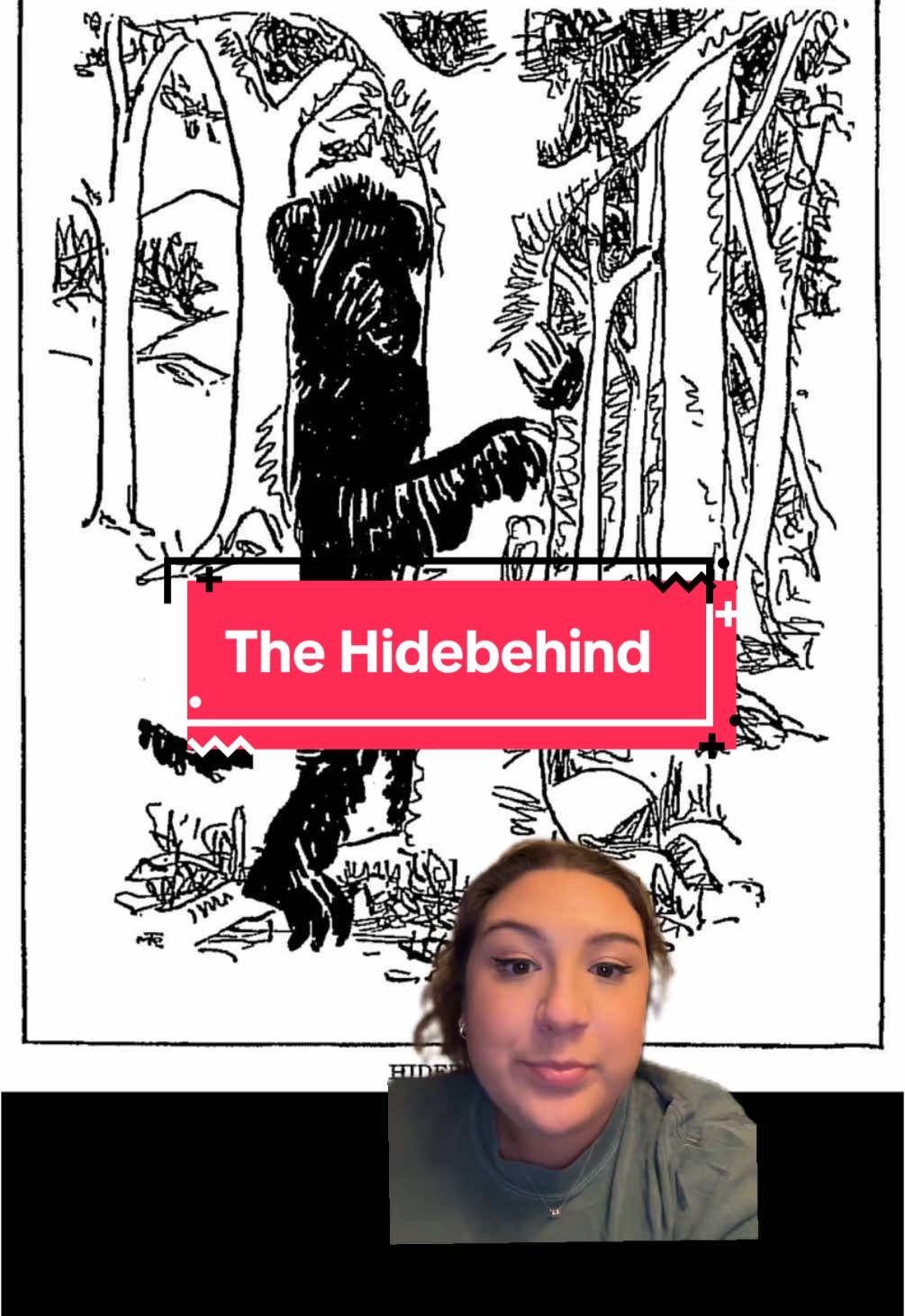 This freaks me out so bad 🫣 #thehidebehind #hidebehind #appalachianmountains #folklore #crypids #appalachia #scarytiktoks #scarystories #scarystorytime #haunted #hauntedtiktok #scaryvideos 