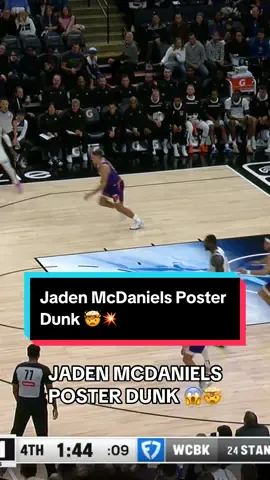 Jaden McDaniels super slam 💥😱 @Timberwolves #NBA #Basketball #Wolves #JadenMcDaniels #Dunk 