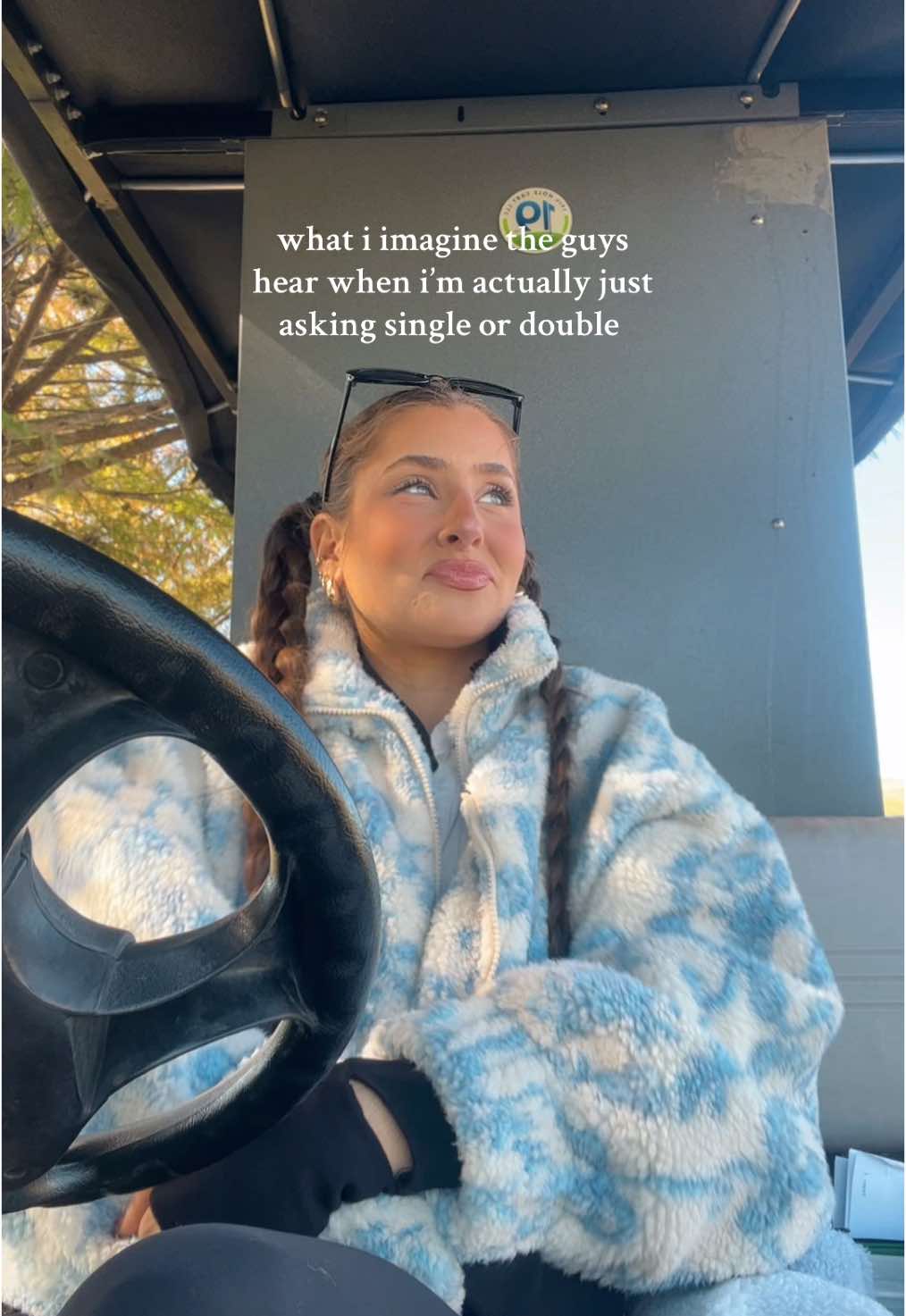 being delulu is for the girls only #bevcart #bevcarttiktok #bevcartproblems #golf #bevcartchronicles #cartgirl #cartgirls #golfer #golfers #golfing #delulu #deluluforever 