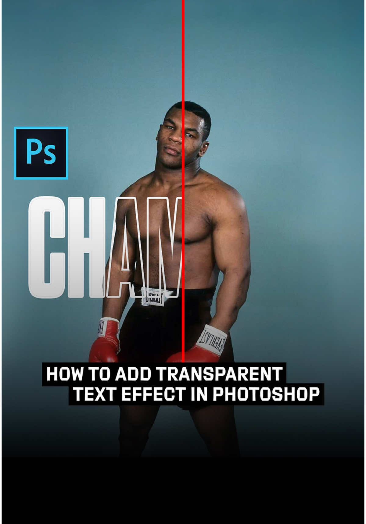 How to add transparent text effect in Photoshop @Mike Tyson 🥊 . . . . #photoshop #photopraphy #art #design #tutorial #digitalart #photoshoptutorial #graphicdesign #graphicdesigner #miketyson 