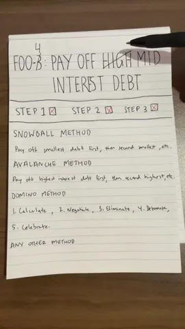 Your Task: Pay Off Mid Interest DEBT! (FOO #4)