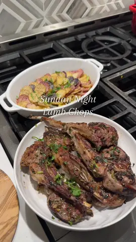 Adding this to the rotation!!! SO GOOD #dinner #easydinner #Recipe #dinnerrecipe #lamb #lambchops #cooking 