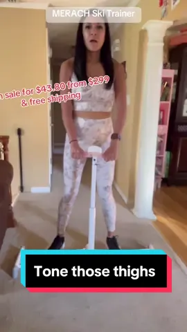 Feel the burn in your legs with MERACH’s 2-in-1 Ski Trainer Machine. I was so sore the next day after using this machine. It really targets your legs, especially those inner thighs!  Quiet and compact, this is the perfect addition to your workout equipment. Go check this out, its marked down 85% to $43.80 with free shipping! #MomsofTikTok #fyp #foryoupage #foryou #mom #momlife #tiktokshopblackfriday #creatorsearchinsights #tiktokshop  #tiktokshopcybermonday #cybermonday #skimachine #workout #workoutmachine #homeexercise #homegym  @Merach fitness 