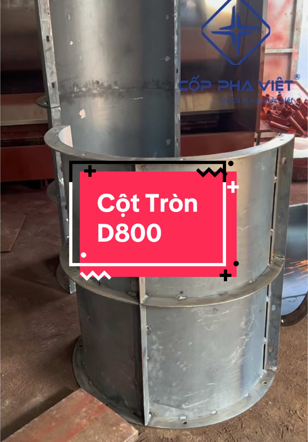 Khuôn đổ bê tông cột tròn D800 tại CỐP PHA VIỆT #copphaviet #CỐP_PHA_VIỆT #cốp_pha_việt #VANKHUON #vankhuonthep #khuonbetong 