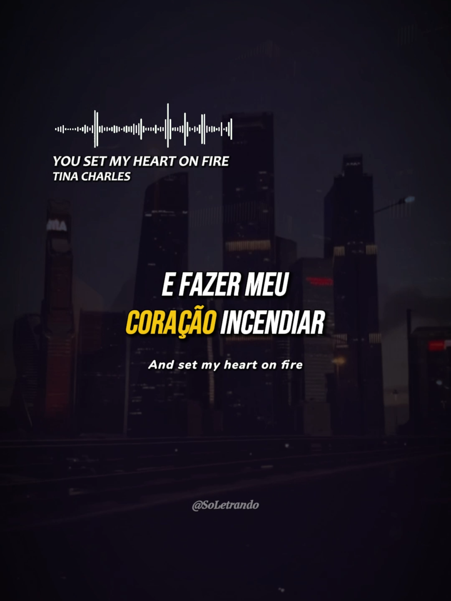 E fazer meu coração incendiar, incendiar! #musica #tinacharles #tipografiamusicas #letrademusicas #traducao #traducaodemusica #musicasanos70