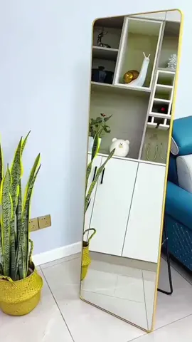 Standing Long Mirror Home decor Ful-length mirror fillet Cermin Stand wall cermin dinding putih murah #foryou #mirror #homeappliances ##standinglongmirror 