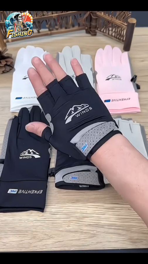 #ถุงมือกันแดด #ถุงมือขับมอเตอร์ไซค์ #ถุงมือตกปลา #vipfishing🦈 