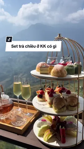 Khoảnh khắc bình yên trên tầng 15 KK Sapa: tách trà ấm, bánh ngọt thơm lừng và tầm nhìn triệu đô #kksapahotel #dulichsapa #sapa #afternoontea #settrachieu #travelsapa #reviewhotel 