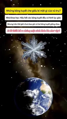 Các nhà khoa học phát hiện các bông tuyết đều có hình lục giác, nhưng trên thế giới không có hai bông tuyết nào giống hệt nhau #methienvan 