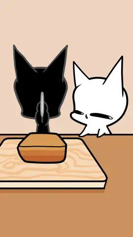 Deep fried Teriyaki Tofu 😹 #cat #cattok #ねこ 