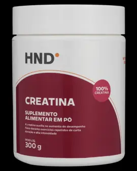CREATINA 100%  Creatina HND Hinode É um suplemento alimentar elaborado com um único ingrediente, contendo 100% Creatina. Além disso, o produto é fácil de ser dissolvido em água ou sucos, não apresentando sabor, o que facilita a sua utilização em qualquer lugar. PRONTA ENTREGA (91) 98306-2919 