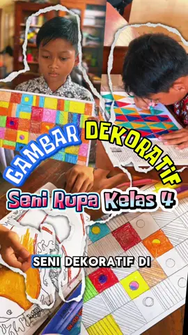Seni Dekoratif di Pelajaran Seni Rupa Kelas 4.  . . . #GuruHebatindonesiaKuat #AkuBanggaJadiGuru #TerimaKasihGuru #HGN2024 #gurusd #gurusd #pembelajaran #gurutiktok #gurukreatif #gurumurid #gurukelas4 