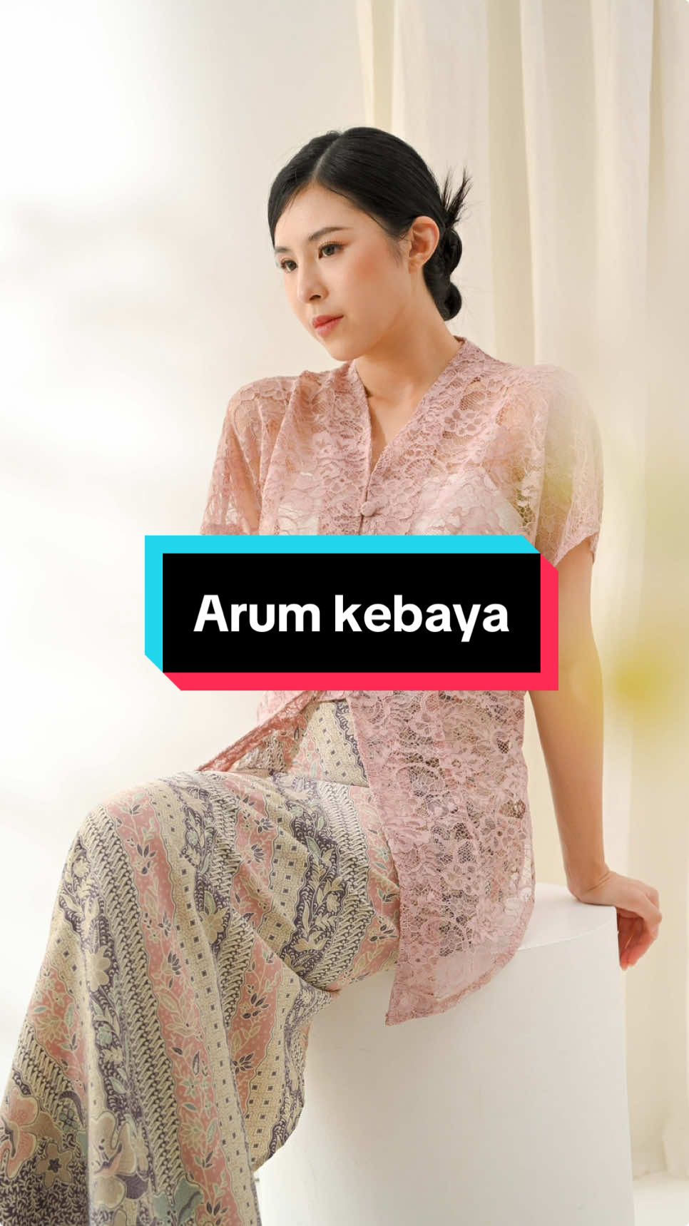 Arum kebaya — dusty pink 💞  #kebaya #kebayamodern #ootdkebaya #ootdbatik #rokbatik 
