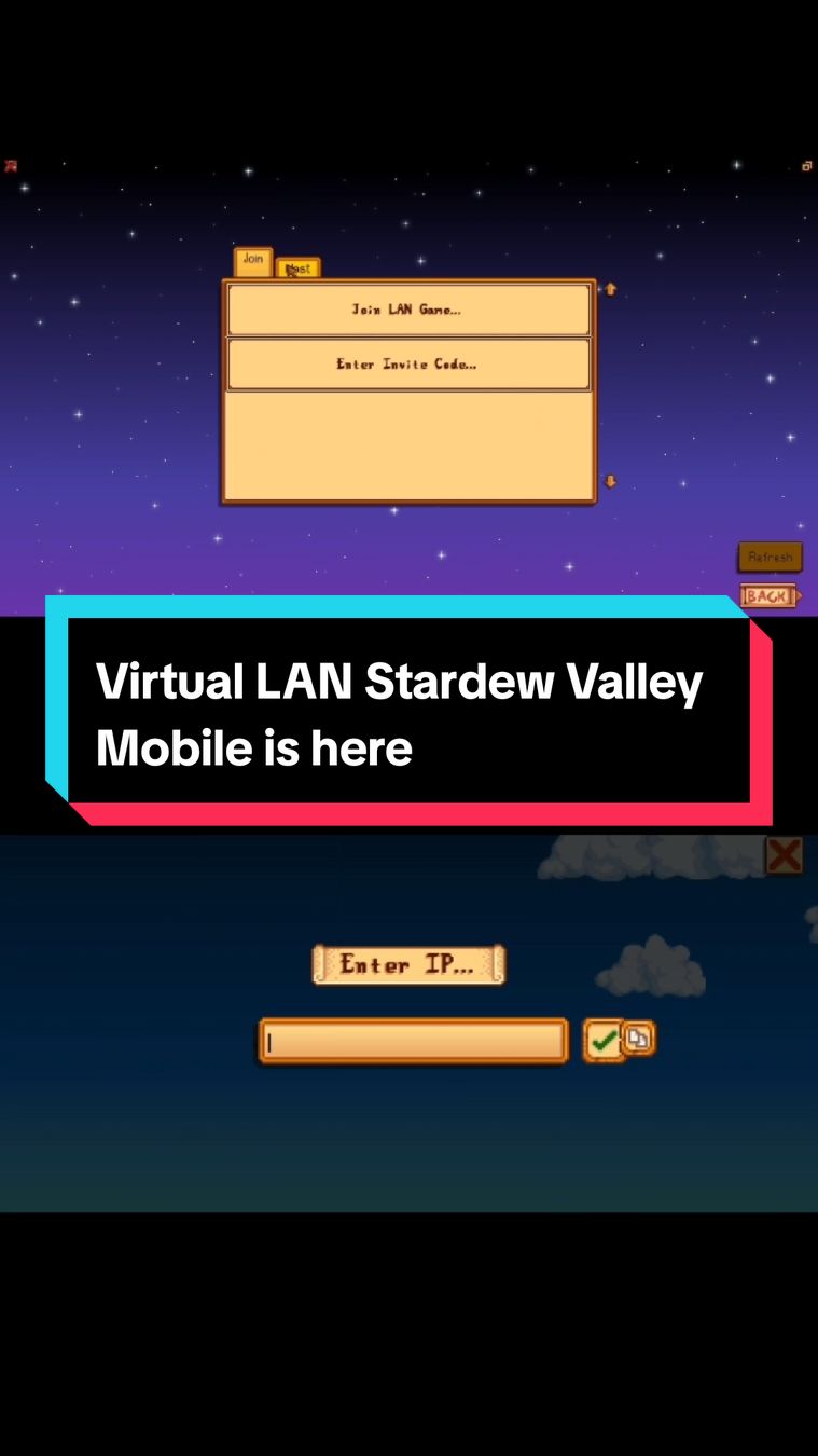Stardew Multiplayer across distances is here... sort of. No affiliation with the mentioned tools or platforms, but shout-out to ZeroTier #stardew #pcgaming #mobilegame #vpn #multiplayer 