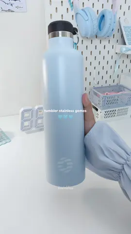 tumbler stainless yang warnanya cantik bangett🥹🩵 udah dapet sikat sama sleevenya juga🥰  #tumbler #tumblerstainless #rekomendasitumbler #tumblerviral #tumbler1000ml #tumbleraesthetic #tumbler