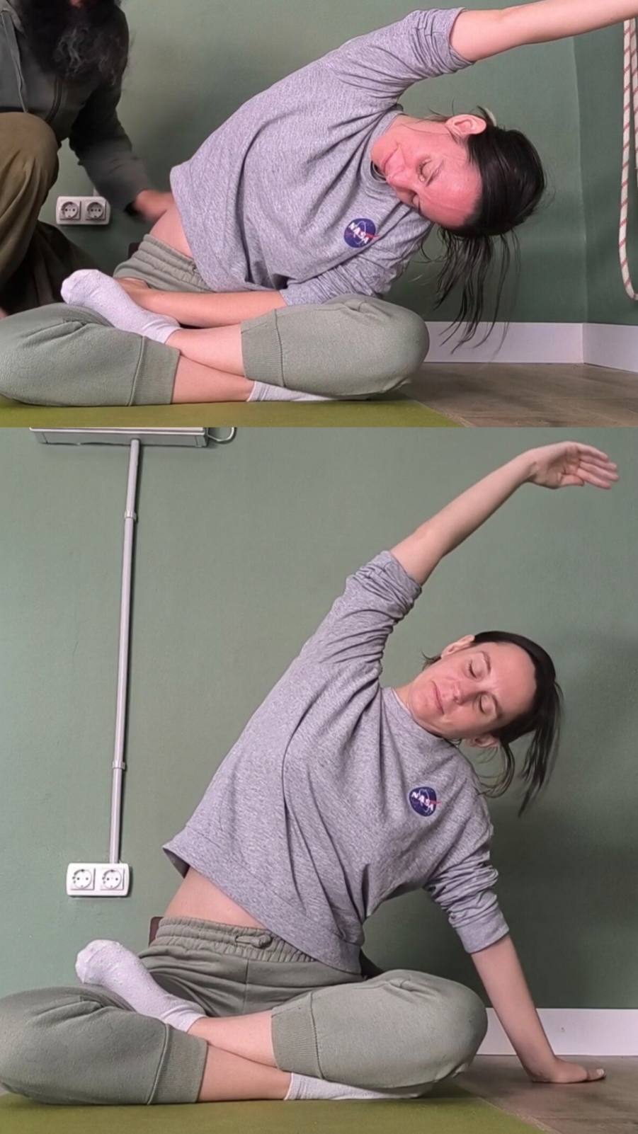 No, no es magia, es conocer la biomecánica. En solo 10 segundos, (aunque como se ve hay que mejorar el cuello, hombros, etc..)  Cuando hay equilibrio no hace falta apoyar la mano. #yoga #biomecanica #biomecanicadelyoga #yogabiomechanics #asana #asanapractice #hathayoga 