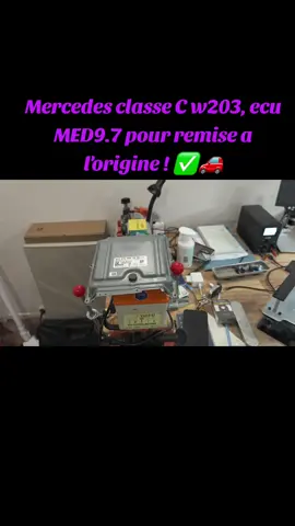 Mercedes classe C w203, ecu MED9.7 pour remise a l'origine ! ✅🚗 #mercedes #w203 #ecu #original 