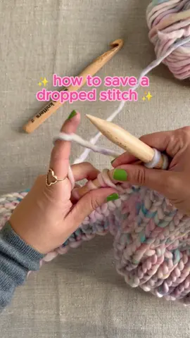 Learn how to save a dropped stitch when knitting stockinette stitch 💗 It might happen during your first attempts at knitting, but no worries—we've got you covered! Follow this tutorial, and you'll master it in no time 👌 #weareknitters #knittok #knittingtips #knittingtutorial #tipsandtricks #knitting #knittingforbeginners  Knitting for beginners, knitting, knitting tutorial, knitting tips