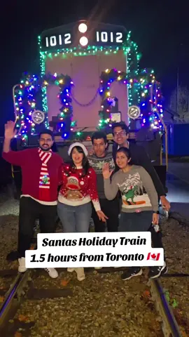 Save & Share : Santa's Holiday Train is back this holidays 🤶🎄🎁🚂 Have you been on a nightime train ride where you get to see Santa and spot Reindeers outside your window??🤩🦌 Join for an enchanting nighttime journey as they transport batches of yummy Christmas candy to Santa’s Candy Crossing in this fun train ride! 🥰🥰 Thanks a lot @waterloocentralrailway for this fun experience 😍  📍Waterloo Central Railway 330 Farmers Market Road, Waterloo #holidaytrain #torontoblogger #torontoinfluencer #toronto #christmasevents #thingstodointoronto #todotoronto #christmaslights #toronto #canada
