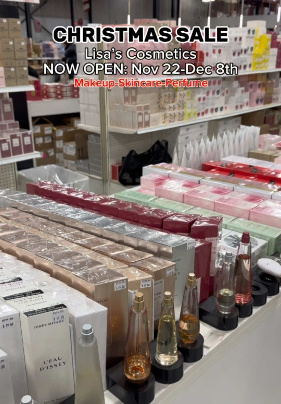 Toronto’s Best Christmas Warehouse Sale  @Lisa's Cosmetics & Fragrances 💄 #lisascosmeticssale #torontowarehousesale #torontosale #torontochristmas #torontothingstodo #torontoactivities #markham #markhamontario #torontomakeupsale @NARS Cosmetics @Clarins Official @vasanticosmetics 