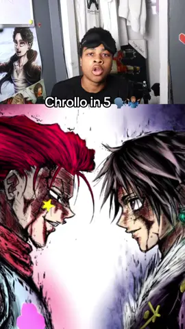 Chrollo in 5 🤷🏽‍♂️ #chrollolucilfer #hisoka #hxh #chrollovshisoka #chrollo #fyp 
