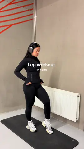 at home leg workout, 10-15 reps x3 