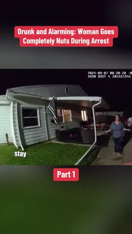 Drunk and Alarming: Woman Goes Completely Nuts During Arrest Part 1 #cops #copsoftiktok #copsontiktok #bodycam #policeofficer #police #policeoftiktok #fyp 