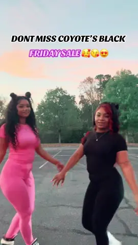 COYOTE IS HAVING A BLACK FRIDAY SALE YALL BETTER MAKE SURE TO GET YOUR BASIC SETS CUSS THEY WONT LAST LONG !! 😍😍😍🥰🥰 Lisha( pink) 5’4 . 149. xs  Neisha( black) 5’1 150 s    #ttwinz👭🏾 #fyp #coyoteclothing #CapCut @Coyote 