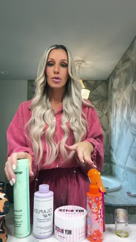 We get questions daily abt what we use for our hair!!! Blonde hair is definately high maintenance but with the right products it can still be so healthy and shiny! #hairtok #hairstylist 