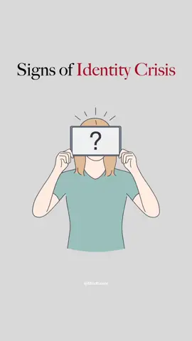 Signs of identity crisis #psychology #signs #mindset #quotes #facts #inspiration #psychologyfacts 