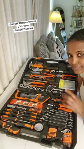 GARVEE Comprehensive 236-Piece GARVEE Tool Set: Ideal for Auto Repair and Household Tasks, Featuring Socket Wrench Combination and Hand Tools in a Durable Plastic Toolbox for Organized Storage and Easy Accessibility