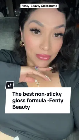 The ultimate gotta-have-it lip gloss with explosive shine that feels as good as it looks! 💋 Wearing Gloss Bomb makes lips look instantly fuller, with a non-sticky formula that if you watch the full video you will see what I mean 🫢😅🫶 #fentyBeauty #tiktokshopblackfriday 