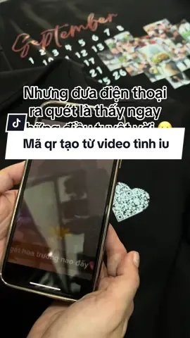 In mã Qr được tạo từ video lên áo ❤️  Quá trời ý nghĩa và đặc biệt luôn rùi 😘 #inaotheoyeucau #xuhuong #tiktok #aodoi #couple #Love #trending 