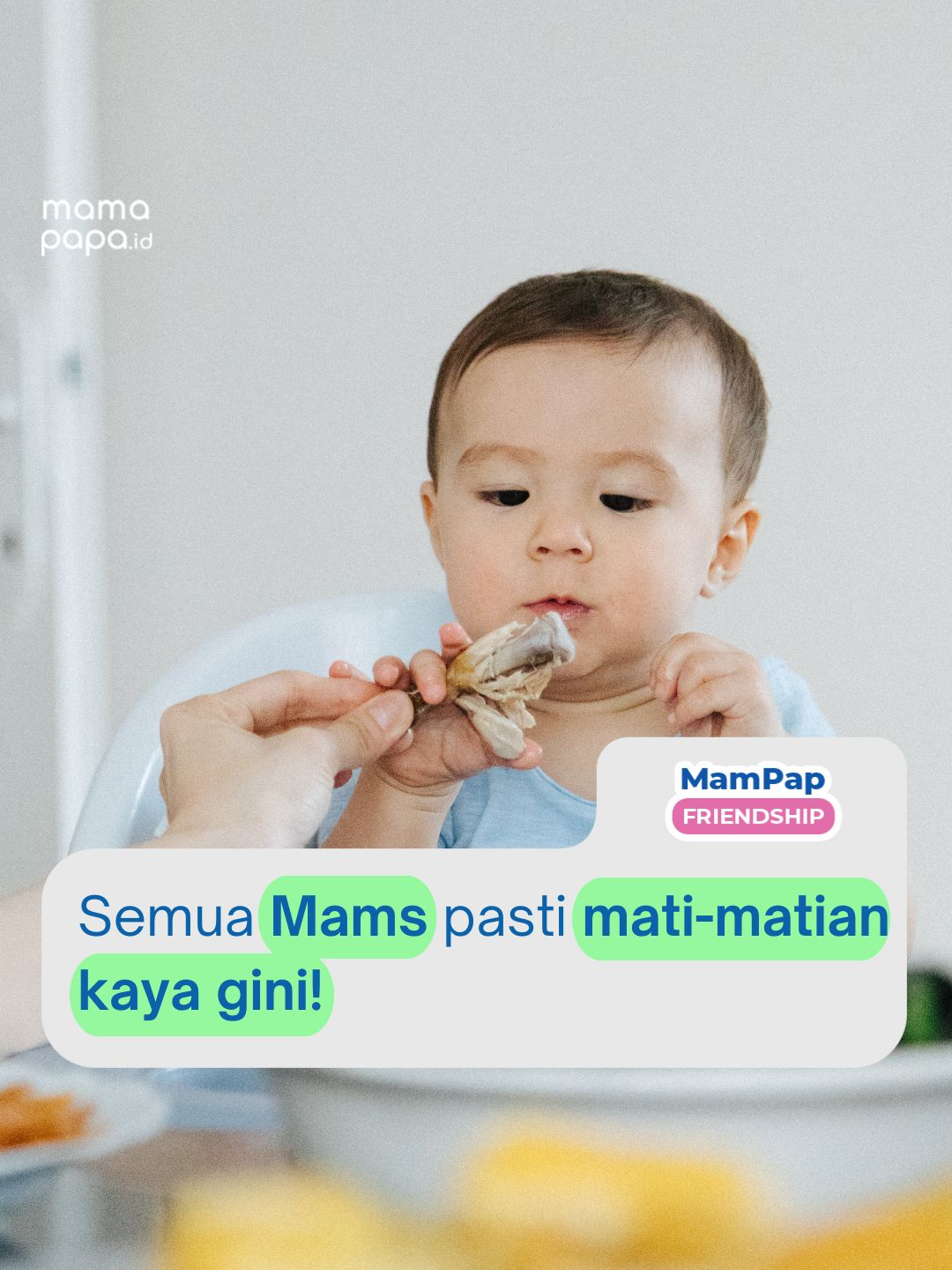 Yuk, barengan nyanyi ini dulu aja ya Mams! Hehe Semua pasti relate, apa lagi kalau anak sakit udah langsung terjun payung BB nya! Tetap semangat Mams! #MamaPapaHarusTah