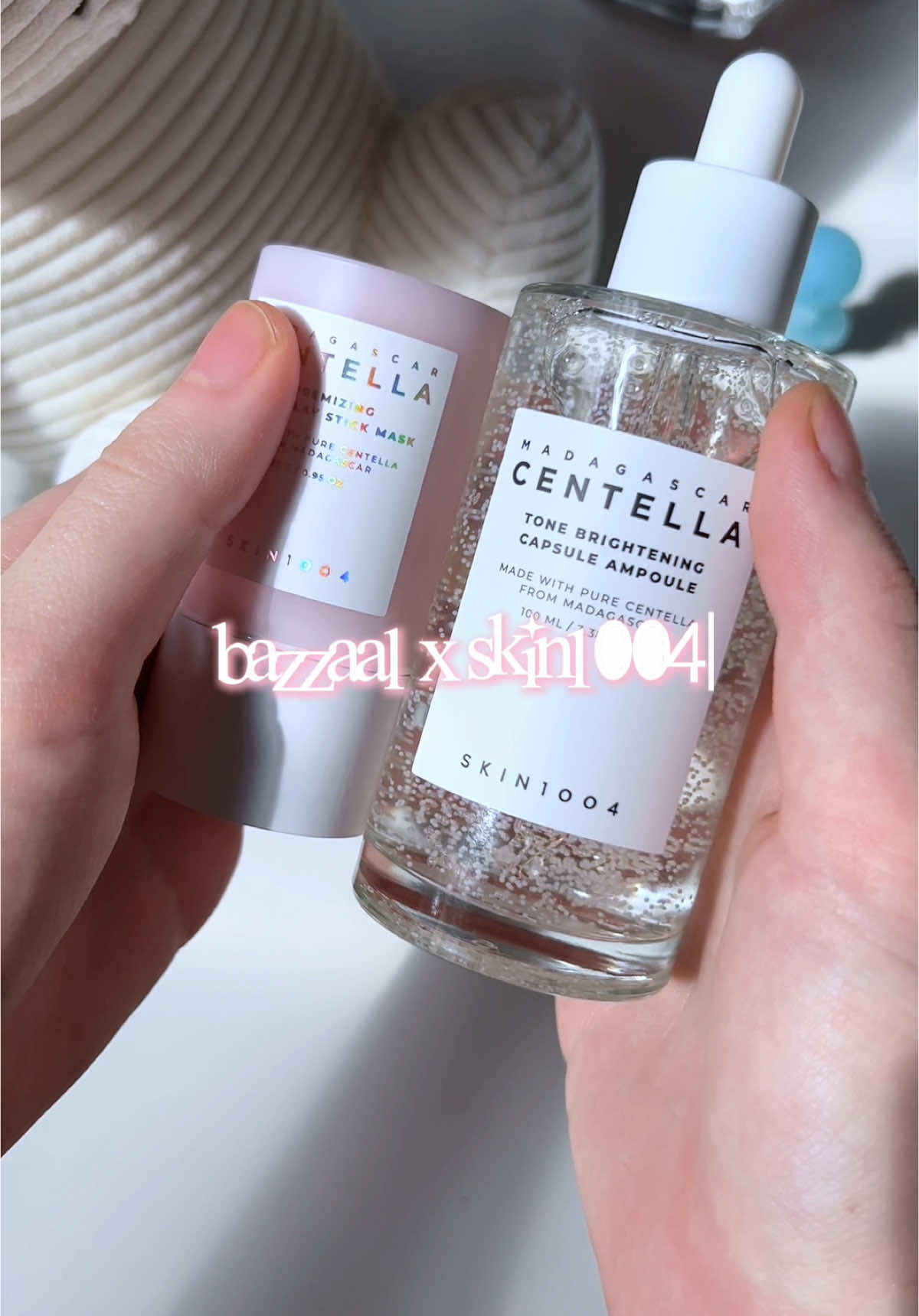 ty @BAZZAAL cant believe i was selected for this collab 🥹   i rlly love @SKIN1004 Official products, they are perfect for sensitive skin like mine 💗  now availabe on amazon! YS: BERRY5OFF #skin1004 #kbeauty #skincare #tonebrighteningampoule #claymask #fyp #foryoupage #viral #trending #trendingsong #trendingvideo 