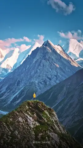 📍Khan Tengri 🏔️ Almaty Kazakhstan 🇰🇿 “Standing at an altitude of 7,010 meters, gazing up at the second-highest peak in Central Asia—Khan Tengri. This is the throne of the gods and the ultimate dream for adventurers. ⛰️ The pyramid-shaped summit glows crimson at sunrise, unfolding a miracle of nature before your eyes. ✨ Push your limits, touch the clouds, and write your own story of courage and freedom with every step. 🌍 Are you ready to take the first step? model @abylai_khan_traveler  #KhanTengri #7010m #2ndHighestInCentralAsia #ExploreKazakhstan #MountainMagic #AdventureAwaits #NatureLovers #SnowyPeaks #PhotographyAndAdventure #DiscoverTheWorld #HeartOfTheWild” #almaty #natural  #KazakhstanTravel #SnowyMountains #AdventurePhotography #ExploreKazakhstan #NatureLovers #KazakhstanNature #MountainAdventure #WildernessCulture #TravelPhotography #DiscoverKazakhstan #HikingAdventures #NomadLife #MountainScenery #KazakhLandscapes #DroneShots #AdventureAwaits #ExploreTheWorld #KazakhstanMountains #WanderlustVibes #NatureInspiration