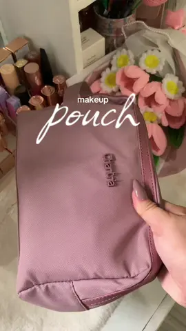 I’m obsessed with this makeup pouch I found on TikTok. It’s thick, high-quality, and the compartments make organizing so much easier @Chantria #chantria 