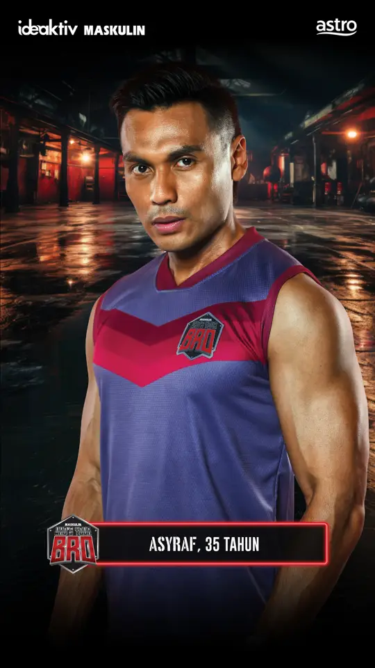 Nama : Muhammad Asyraf Bin Noor Hisham Umur : 35 tahun Tarikh Lahir : 12 Mei 1989 Instagram : @asyraf.889 TikTok : @asyraf8895 Asyraf, ayah kepada dua anak dengan personaliti karismatik, adalah naib juara Mr. Global Malaysia 2024 & usahawan dalam bidang pembinaan. Gabungan kecintaan pada kecantikan & kecergasan menjadikannya inspirasi. Sertai WHO'S YOUR BRO untuk menyebarkan gaya hidup positif sebagai kunci kejayaan. #maskulin #maskulinwhosyourbro #SiapaBroSiapaLawan #Ideaktiv #astro #astroria