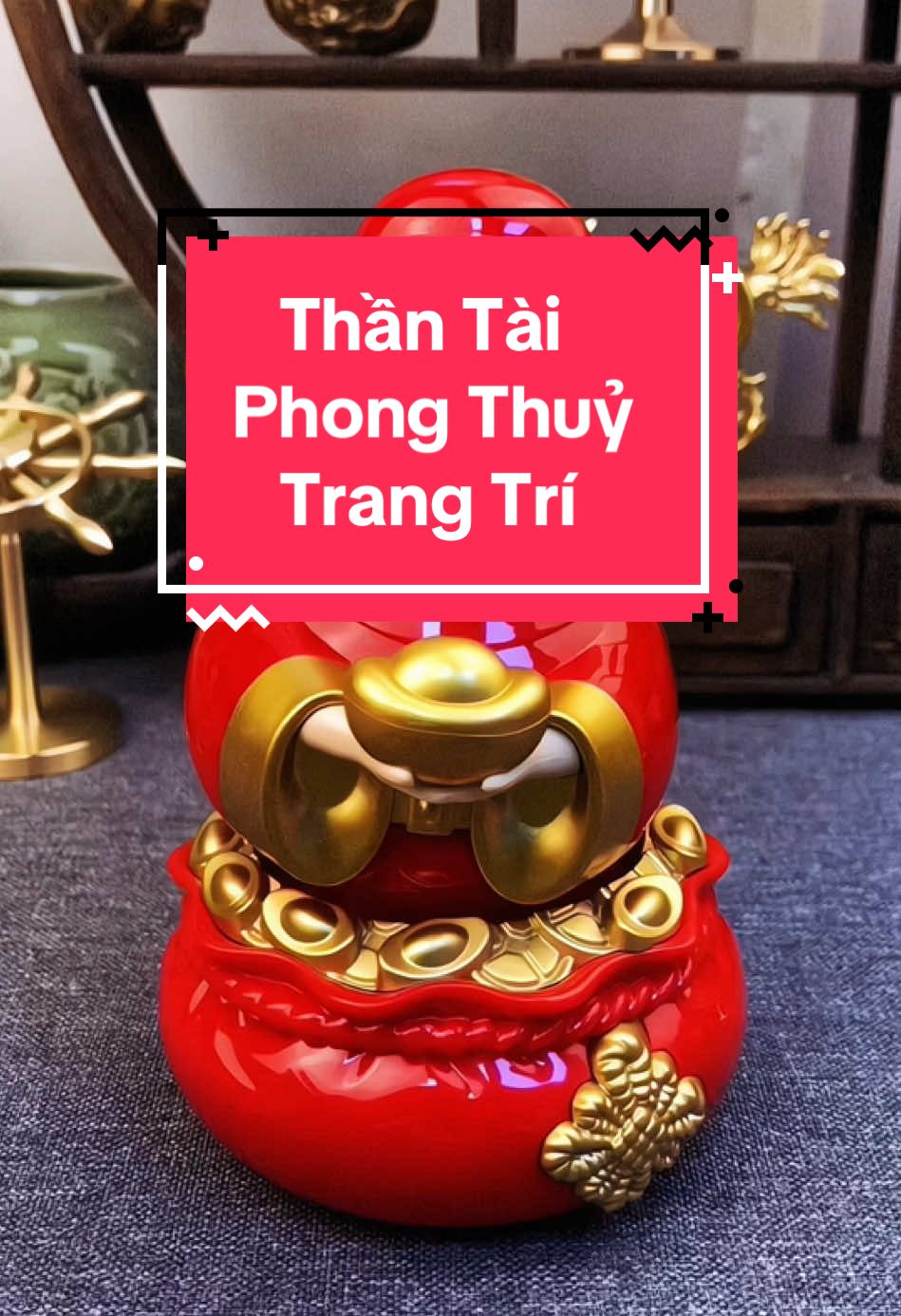 Tượng thần tài 2025 năng lượng mặt trời, dùng để trang trí trên oto, bàn làm việc, nơi có ánh sáng chiếu đến #thantai #tuongthantai #phongthuy #tet2025 #bpshopphongthuy 