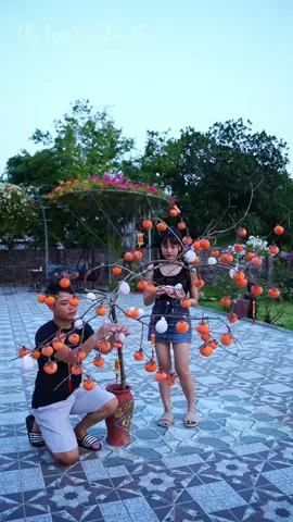 Hoàn thiện cây Hồng Trang Trí Tết 2025 #phukienhoadohue #2025 #tet #TikTokAwardsVN 